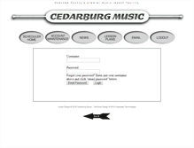 Tablet Screenshot of matt.cedarburgmusic.com